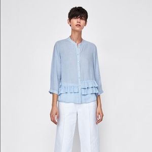 ZARA Blouse with Ruffles